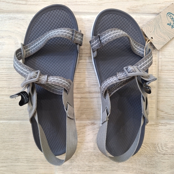 Chaco women's pully gray Lowdown adjustable strappy sandals - size 9 - Picture 3 of 9